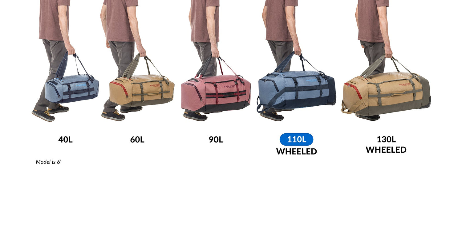 Cargo Hauler 110L Wheeled Duffel Bag - CURRANT