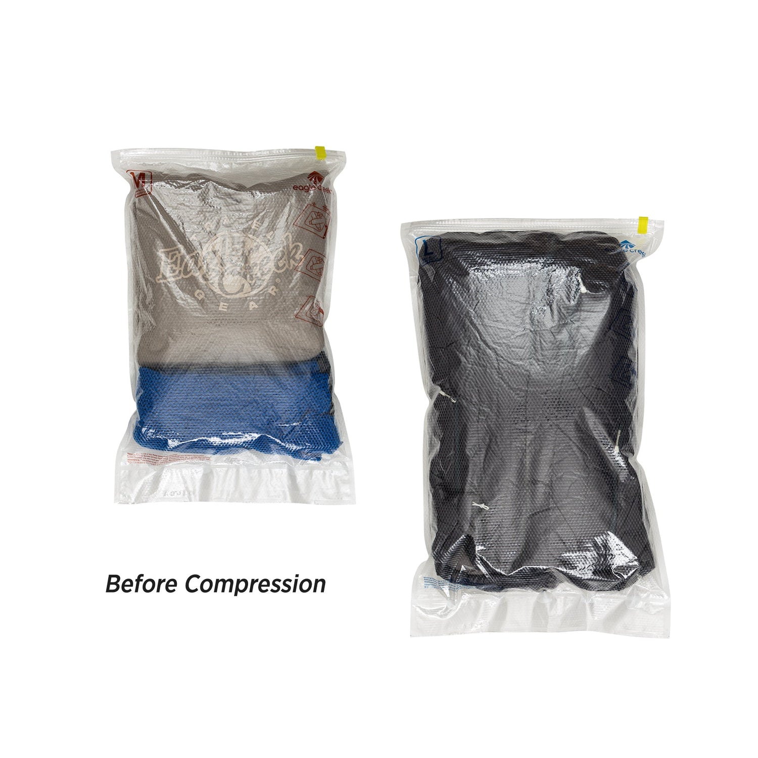 Pack-It® Compression Sac Set M/L - CLEAR