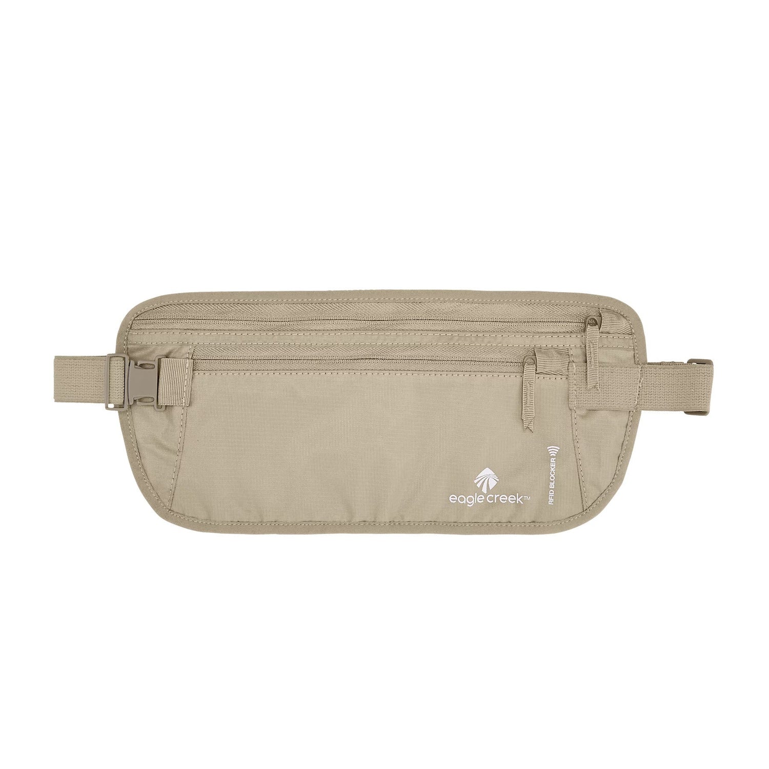 RFID BLOCKER MONEY BELT DLX - TAN
