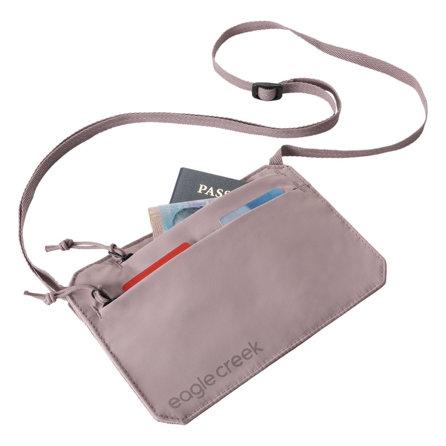 Undercover RFID Neck Wallet - ORCHID View 