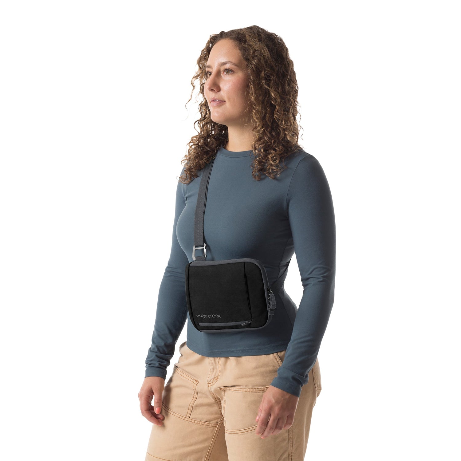 Stash RFID Crossbody Bag - BLACK View 