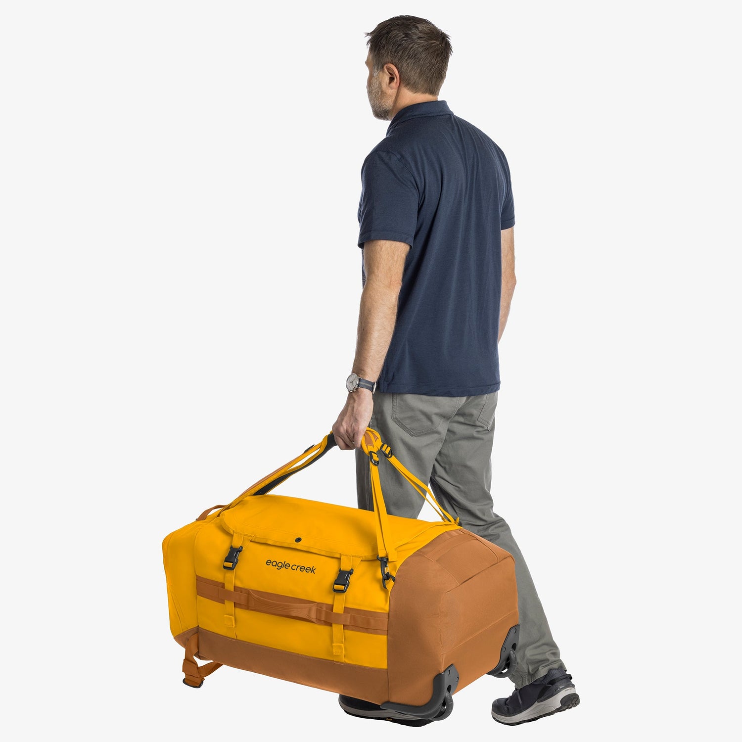 Cargo Hauler 110L Rolling Duffel Bag - CITRUS ORANGE