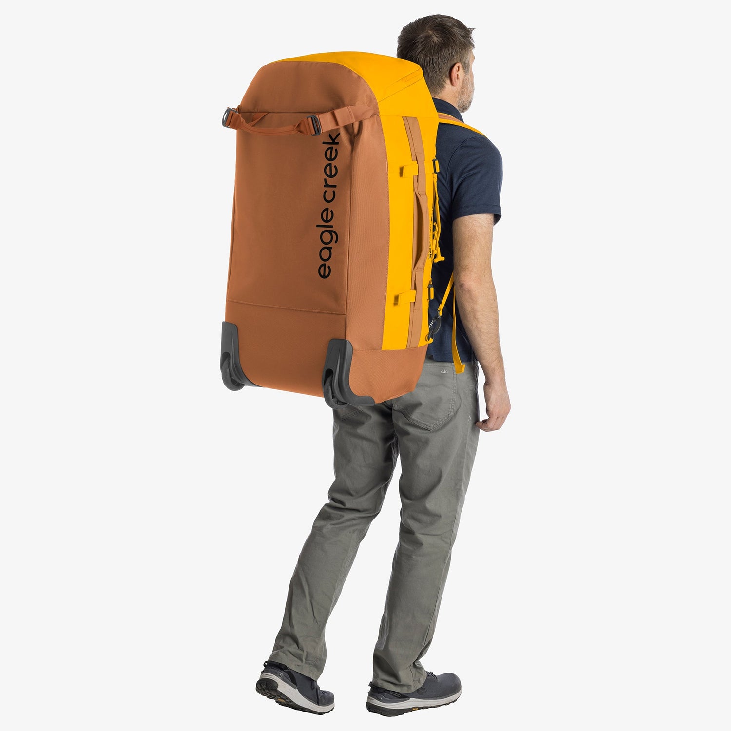 Cargo Hauler 110L Rolling Duffel Bag - CITRUS ORANGE