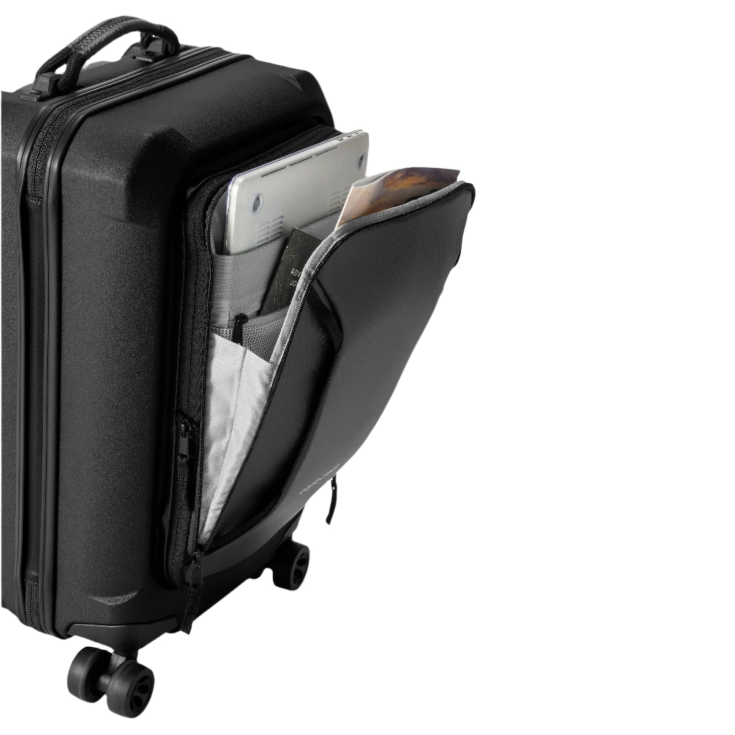 Tarmac 4-Wheel Carry-On Luggage - BLACK View 