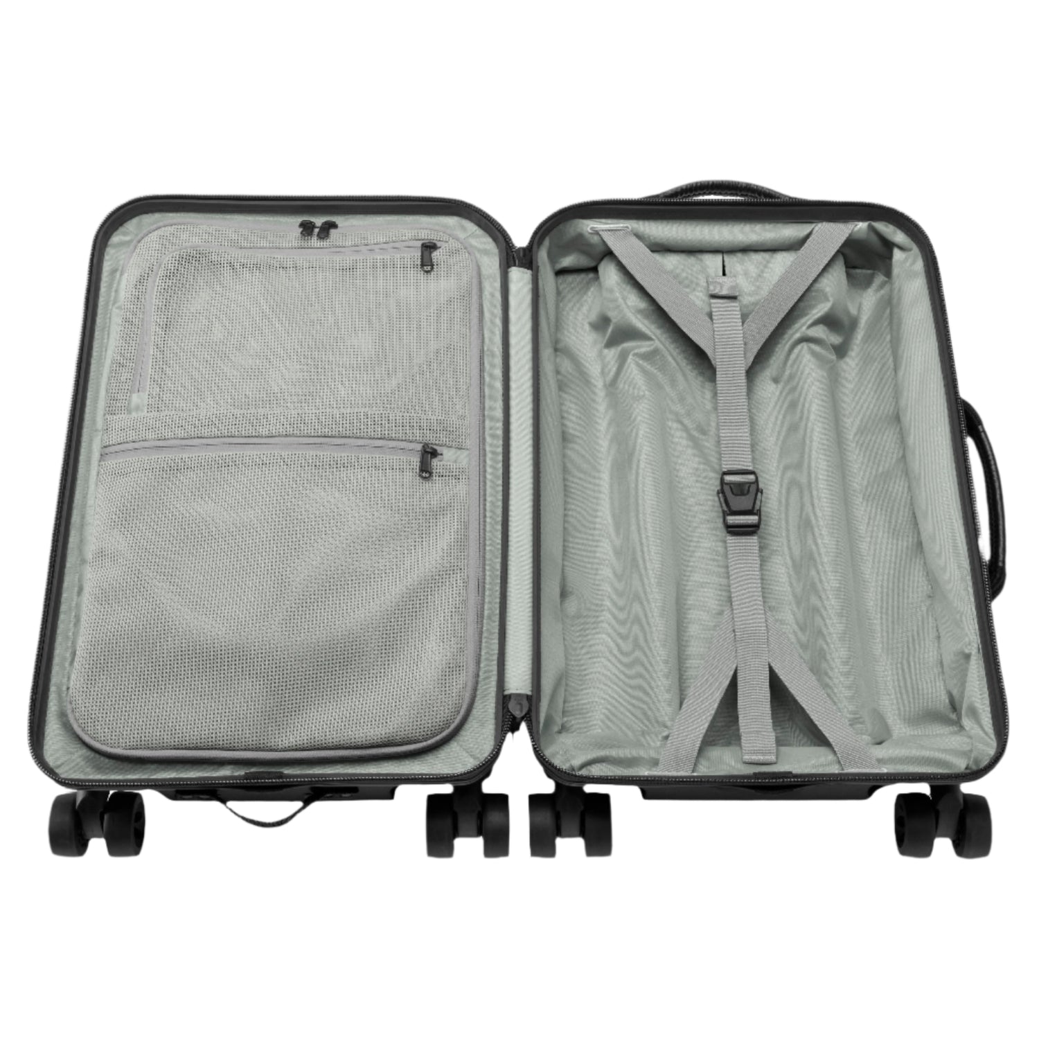 Tarmac 4-Wheel Carry-On Luggage - BLACK View 