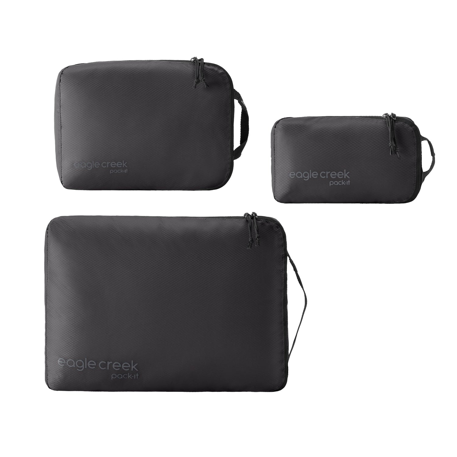 Pack-It® Isolate Cube Set XS/S/M - BLACK View 