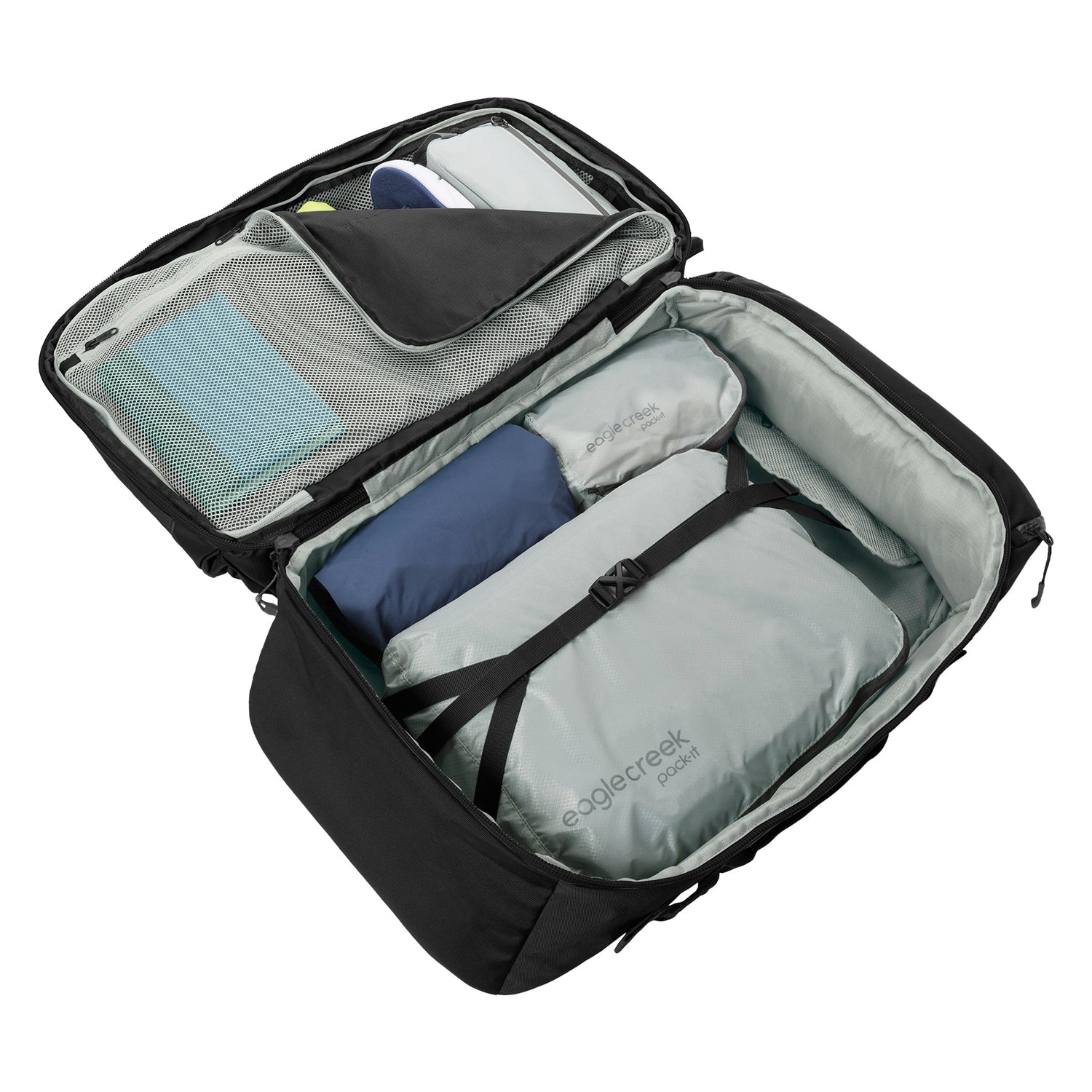 Tour Travel Pack 55L - BLACK View 