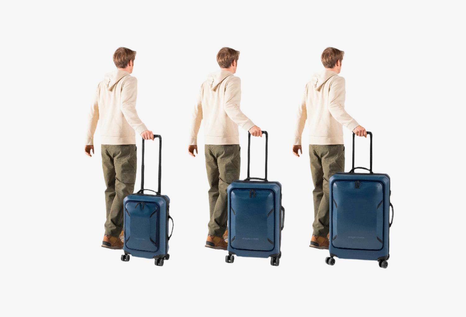 Tarmac 4-Wheel Carry-On Luggage - BLACK View 