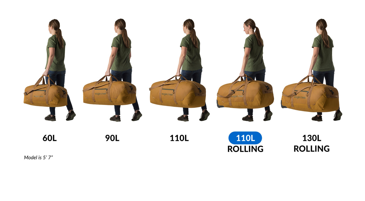 Sac de sport à roulettes No Matter What 110 L - BLACK