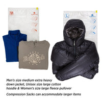 Pack-It® Compression Sac Set M/L - CLEAR View 2