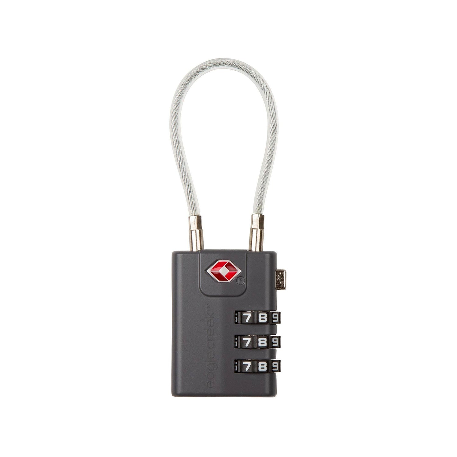 Cable TSA Lock - BLACK View 