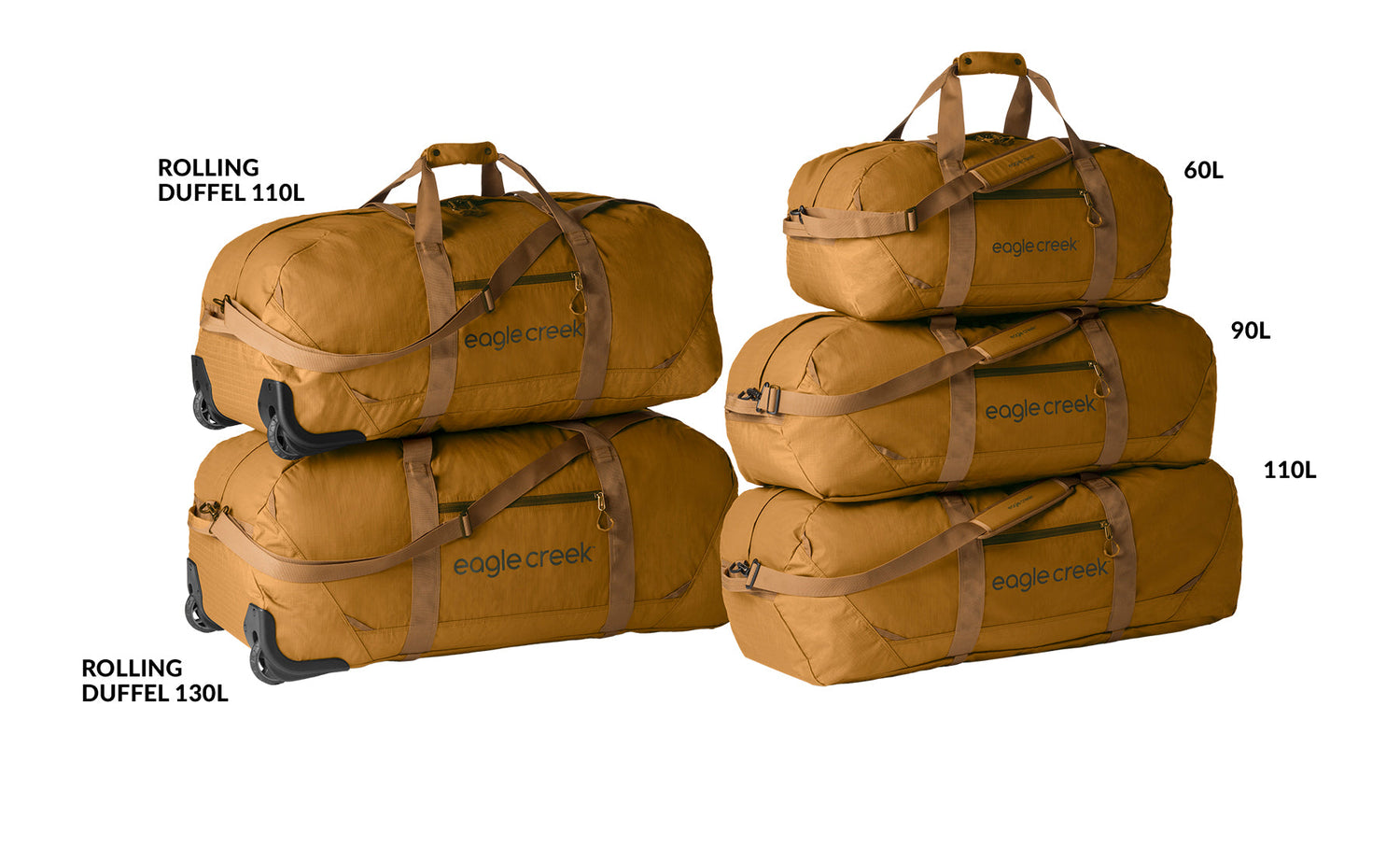 No Matter What 60L Duffel Bag - SAFARI BROWN